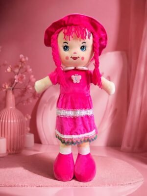 24 inch Canady bright pink baby doll