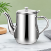 Stainless Steel Oil Dispenser Filter Pot for Kitchen and Sauces 0.5L
