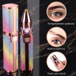 2 in 1 Electric Eyebrow Shaver,Razor and Painless Hair Remover-Gold Palace